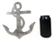 Sleek Aluminum Nautical Coastal Sea Sailor Ship Anchor 2-Peg Double Wall Hooks