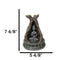 Amitabha Buddha Meditating Inside Tree Trunk Backflow Incense Burner Figurine
