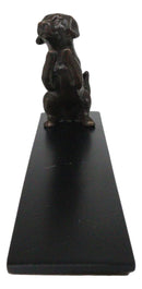 Brass Metal Adorable Begging Labrador Retriever Dog Door Stop Stopper Wedge