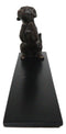 Brass Metal Adorable Begging Labrador Retriever Dog Door Stop Stopper Wedge
