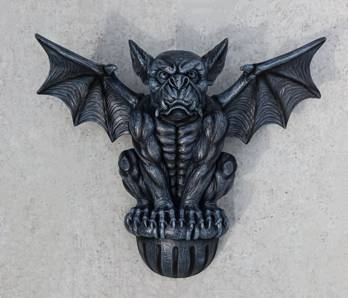 Ebros Large Gothic Winged Gargoyle On Ledge Wall Decor Hanging Sculpture 20"W - Ebros Gift