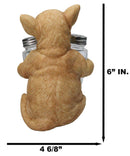 Cute Chihuahua Dog Salt and Pepper Glass Shakers Holder Kitchen Figurine