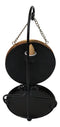 Evil Eye with Mandala Floral Scroll Round Medallion Backflow Incense Cone Burner