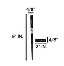 Cherry Brown And Black Moon Rabbits Set of 2 Chopsticks And Wooden Rests Set