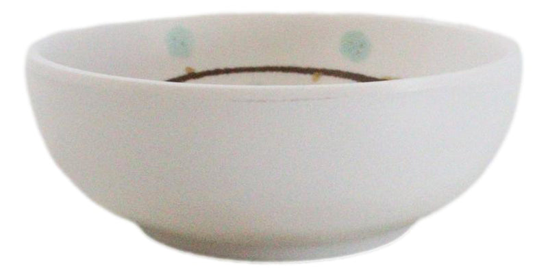 Set Of 6 Modern Yukino Hana Snowflakes Melamine Soup Rice Shallow Bowls 5oz