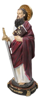 Christian Apostle Saint Paul Evangelist With Sword of The Spirit Figurine 8"H