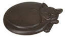 Set Of 3 Cast Iron Sleeping Kitty Cat Garden Stepping Stone Pave Foot Steps