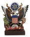 American Great Seal Bald Eagle Olive Branch Arrows Pluribus Unum Desktop Plaque