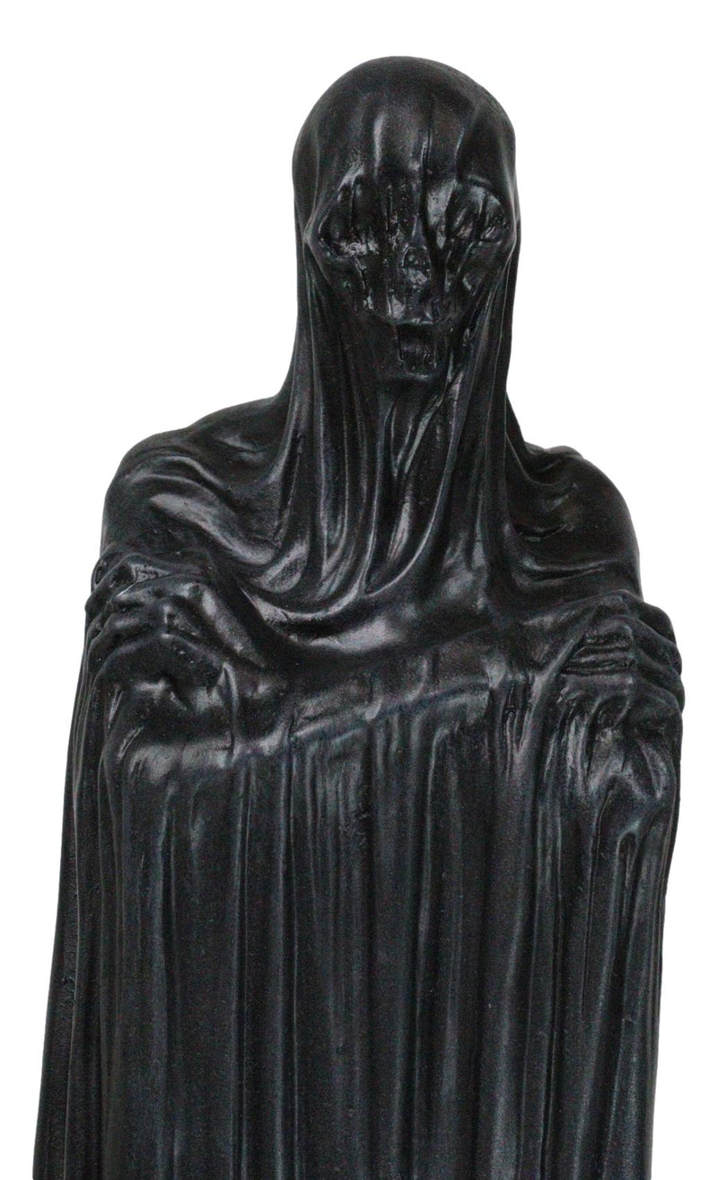 The Boogeyman Black Death Grim Reaper Wearing Long Cloak Robe Garment Figurine