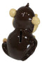Whimsical Playful Ape Chimp Monkey Money Coin Savings Piggy Bank Figurine