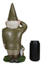 Defend The Homeland USA Patriotic Armed Forces Army Gnome With Squirrel Statue