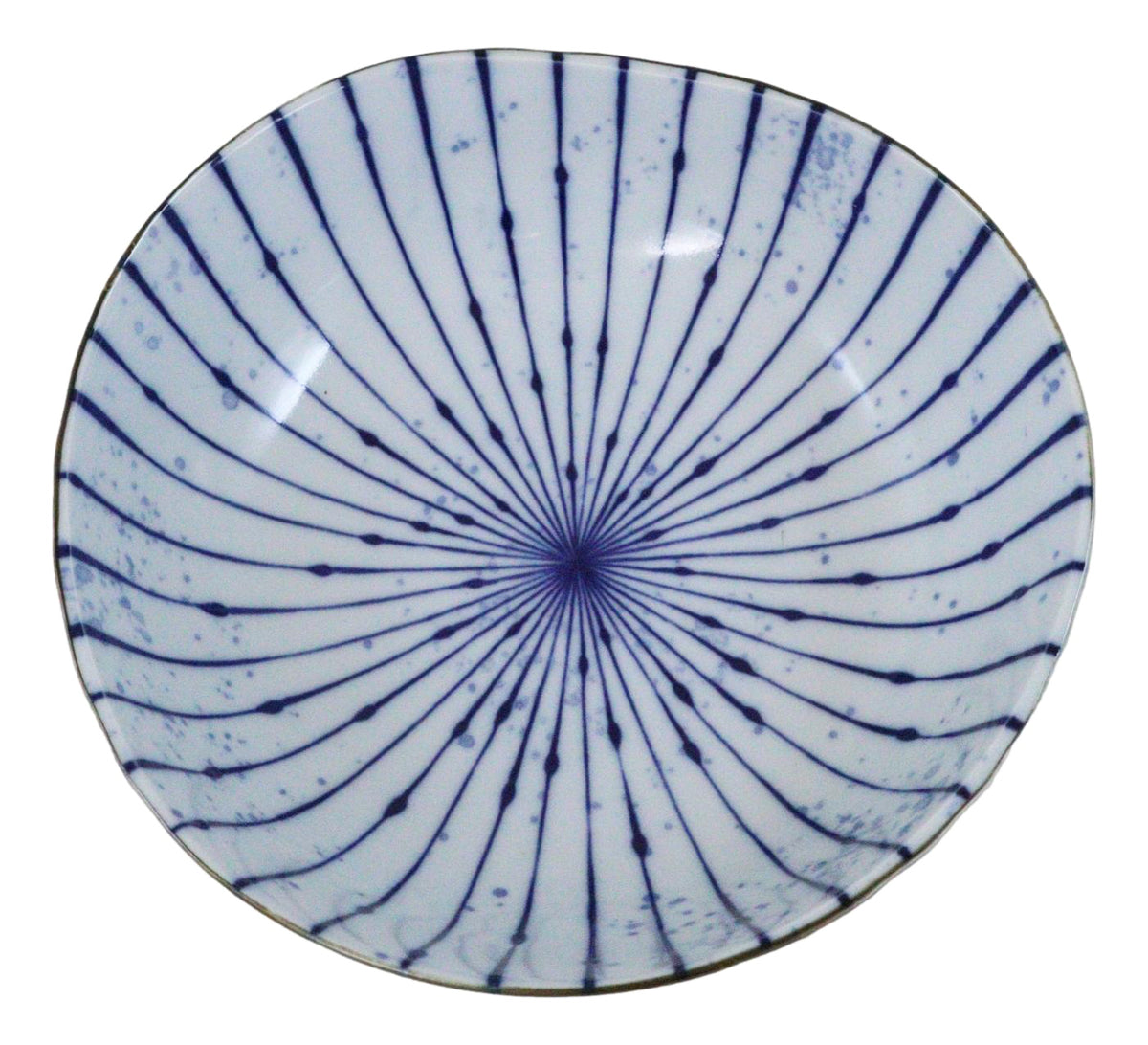 Pack Of 4 Fubuki Tokusa Made In Japan Round Flair Deep Plates Shallow Bowls 36oz