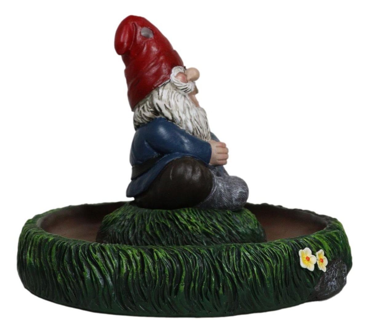 Gnaughty Pot High Smoking Gnome Zen Meditation Cone And Stick Incense Burner