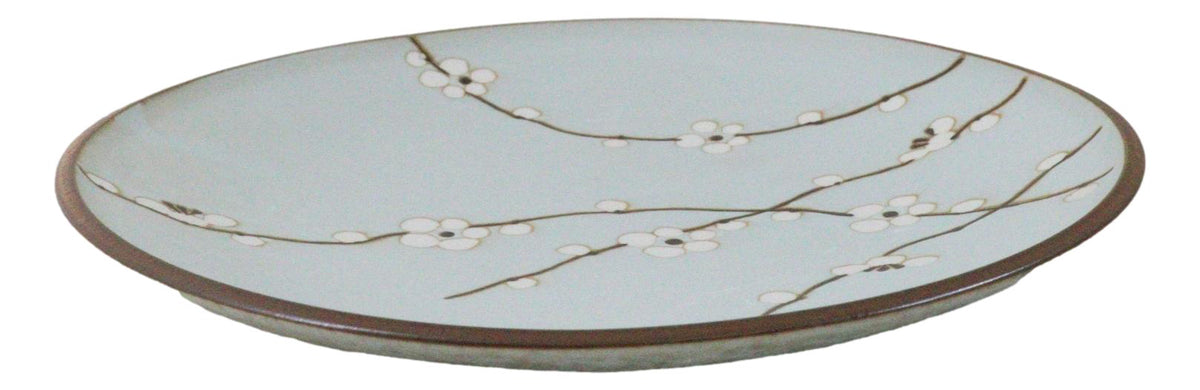 Pack Of 4 Made In Japan Soushun Sakura Round Porcelain Buffet Lunch Plates 10"D