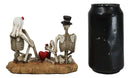 Love Never Dies Skeleton Bridal Wedding Couple With Rose by Red Heart Figurine
