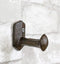 Set of 3 Cast Iron Rustic Western Rugged Railroad Nail Spike Wall Hanger Hooks