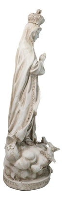Catholic Blessed Virgin Mary Our Lady of Fatima Large Outdoor Statue 24" Tall