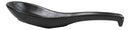 Pack of 6 Kokuyo Black Ceramic Asian Soup Spoons With Latch Hook Ends 5.75"L
