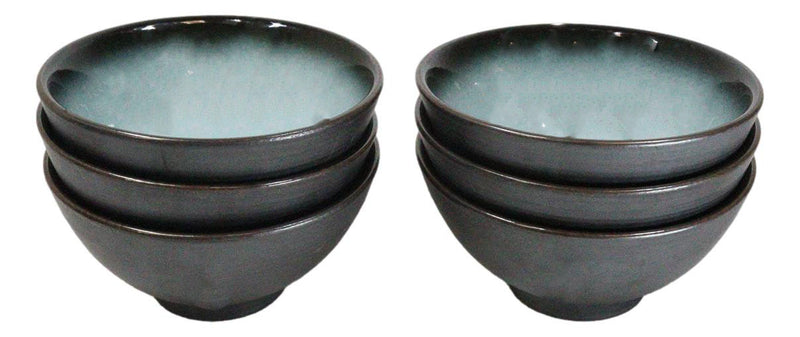 Pack Of 6 Blue Sky Seikai Collection Small Rice Soup Appetizer Bowls 10oz