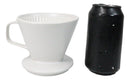 White Porcelain Artisan Coffee Maker Pour Over Dripper Filter Cup Top Part