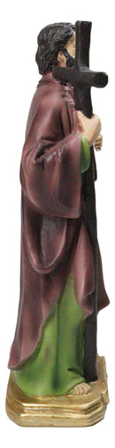 Christian Apostle Of Jesus Martyr Saint Philip With Tall Cross Figurine 8"H
