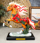 Chestnut Cheer Prancing Steed Horse Western Decor Figurine By Laurie Prindle