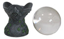Wicca Sacred Moon Triple Goddess Mother Maiden Crone Pentagram Gazing Glass Ball