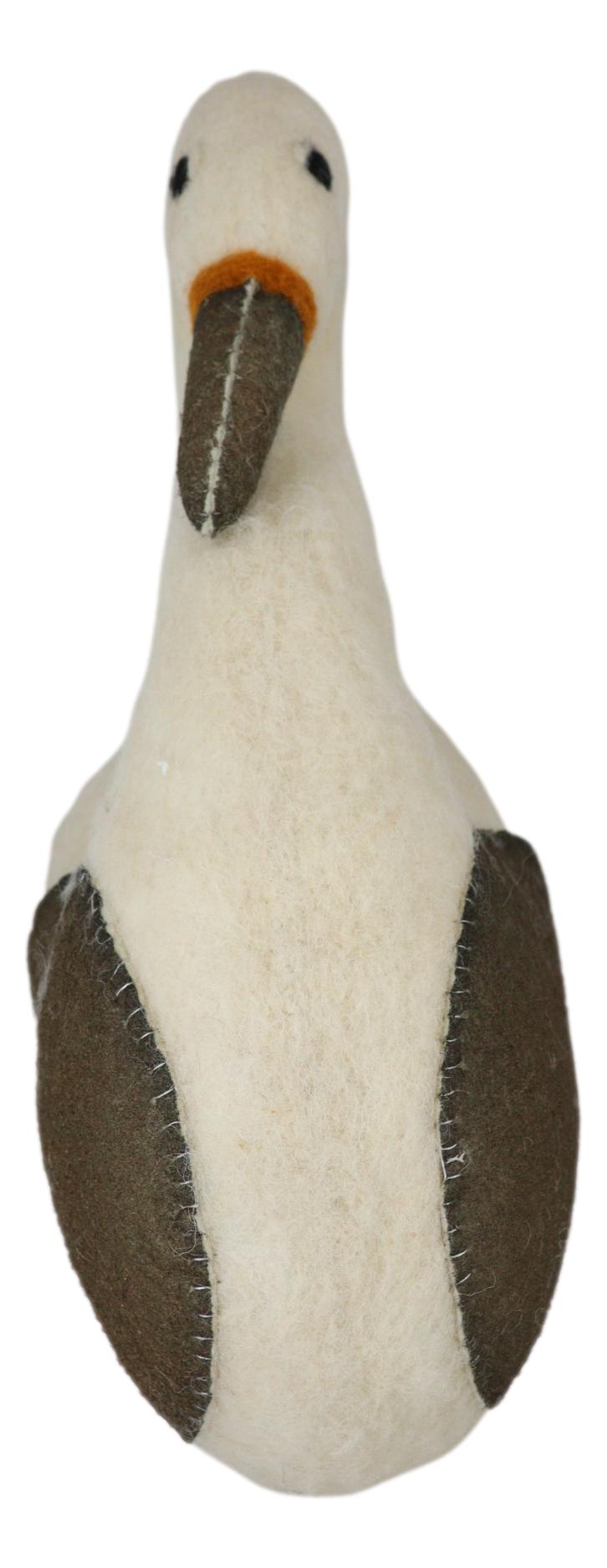 Adorable Animal Country Swan Bird Whimsical Soft Plush Doll Wall Head Decor