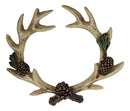 Antler Wreath Wall Decor with Pinecones Rustic Deer Antler Crown Cabin Lodge