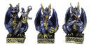 Set of 12 Colorful Viking Dragons in Multiple Poses and Armory Mini Figurines