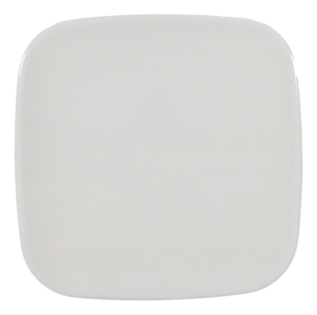 Contemporary 6.5" Square White Jade Melamine Salad Dessert Plates Pack Of 12