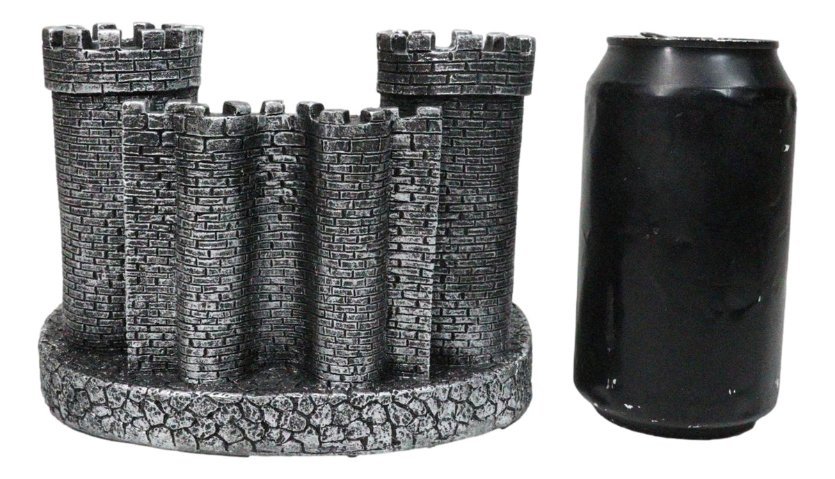 Gothic Medieval Windsor Stonewall Castle Fortress Miniature Display Stand 5"H - Ebros Gift