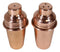 Transitional Modern Chic Style Stainless Steel Copper Finish Salt Pepper Shakers