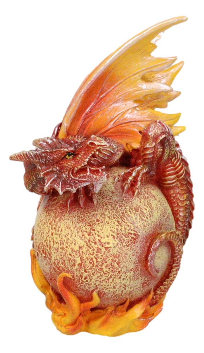 Celestial Solar Sun Galaxy Planet Terrestrial Guardian Fire Dragon Figurine