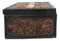 Metaphysical Rainbow 7 Chakra Zone Floral Scrollwork Tarot Cards Trinket Box