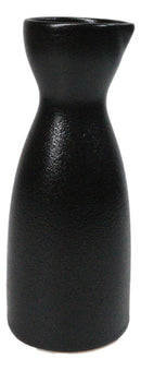 Pack Of 6 Porcelain Kokuyo Black Japanese Wine Sake Tokkuri Carafe Flasks