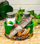 Rustic Western Mallard Duck Meadow Green Shotgun Shells Salt Pepper Shakers Set
