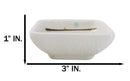 Pack Of 6 Square Yukino Hana Snowflakes Melamine Condiments Dipping Sauce Dishes