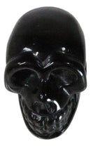 Metaphysical Protection Healing Crystal Black Obsidian Stone Mini Skull Figurine