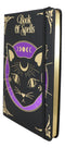 Mystic Mog Cat Book Of Spells Lined Pages Journal Book With Bookmark And Cord