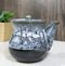 Mountain Snowcap Tenmoku Glazed Porcelain Soy Sauce Shoyu Flask Dispenser Japan