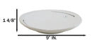 Pack Of 5 Ceramic Yukino Hana Collection Porcelain Round Dinner Plates 8.75" D