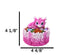 Cute Hot Pink Hatchling Dragon Sleeping On Coral Reef Decorative Trinket Box