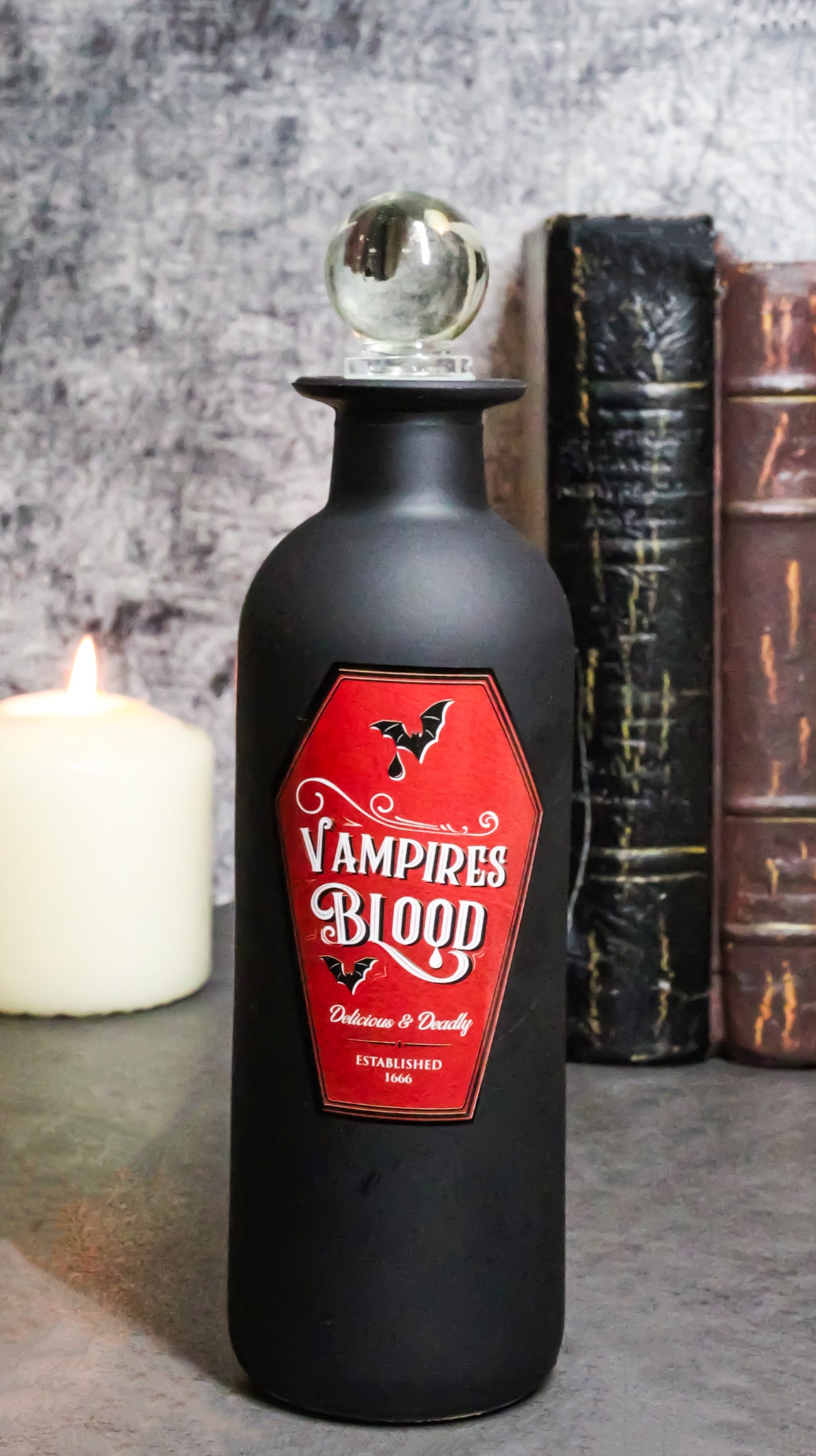 Vampires Blood Witchcraft Apothecary Wicca Decorative Glass Potion Bottle