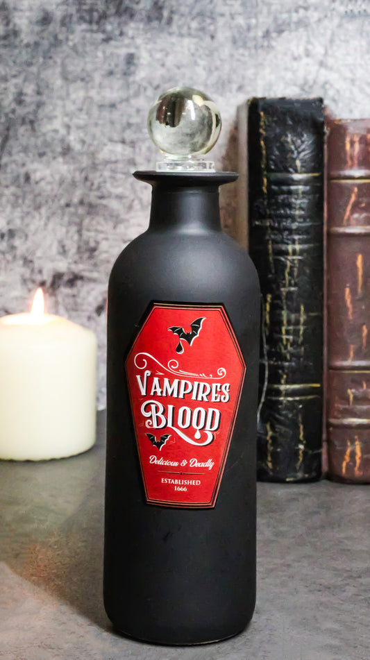 Vampires Blood Witchcraft Apothecary Wicca Decorative Glass Potion Bottle