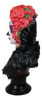 Day of The Dead Sugar Skull Lady Dancer Vivas Calacas Senorita Bust Figurine