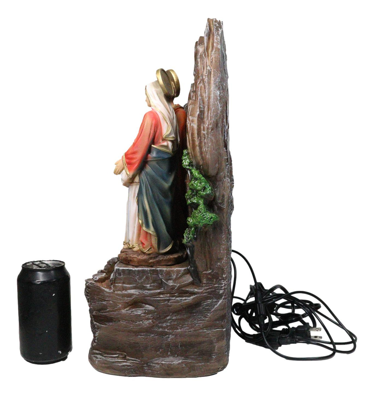 Catholic The Holy Family Joseph Mary Jesus Water Fountain Feature Sculpture 16"H - Ebros Gift