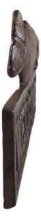 Cast Iron Nautical Ocean Sperm Whale Welcome Sign Decorative Wall Door Plaque