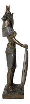Ebros Standing Isis Statue Egyptian Goddess Bronze Finish Figurine