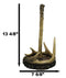 Rustic Forest Stag Deer Antler Bone On Wood Slice Base Paper Towel Holder